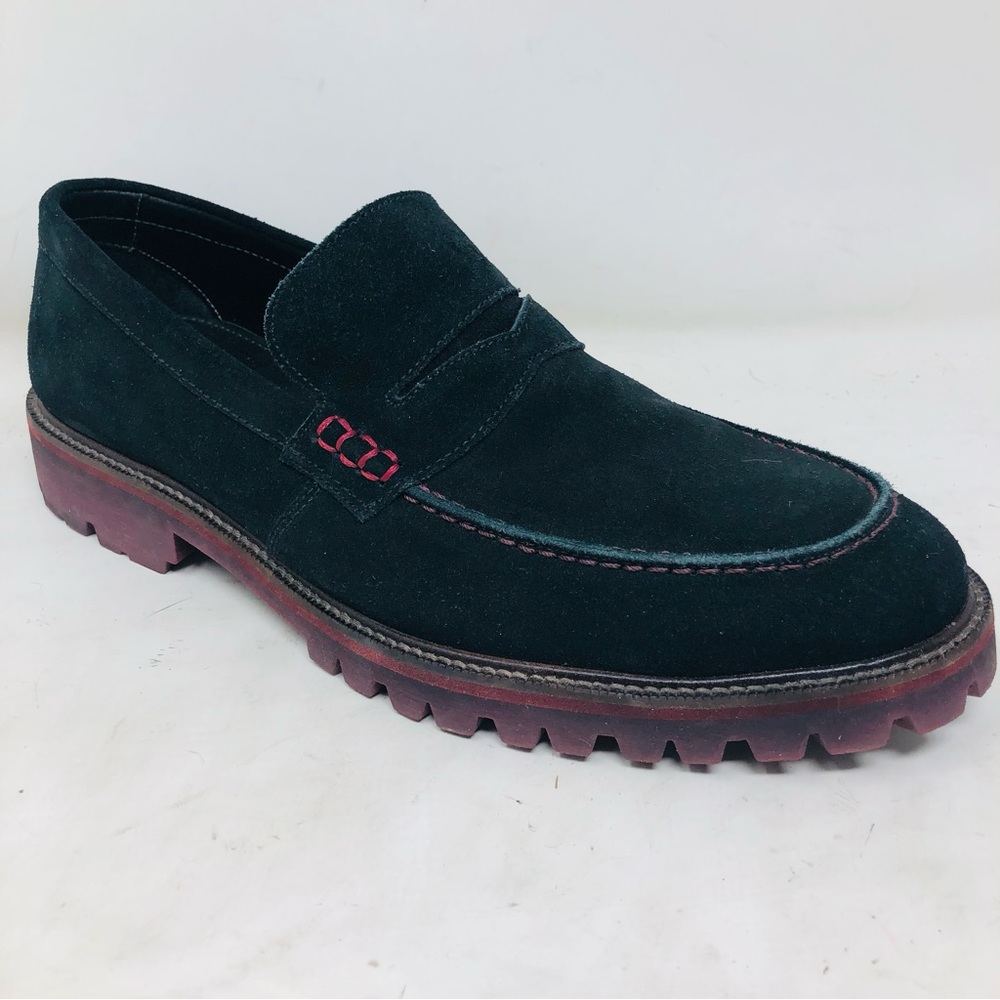 Donald J Pliner Eton Black Suede Loafers